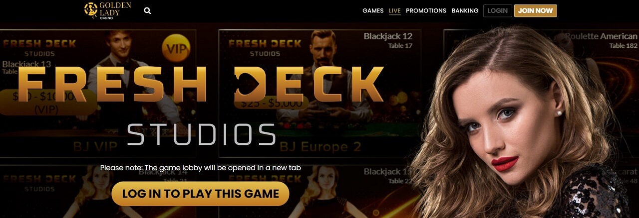Golden lady online casino live games